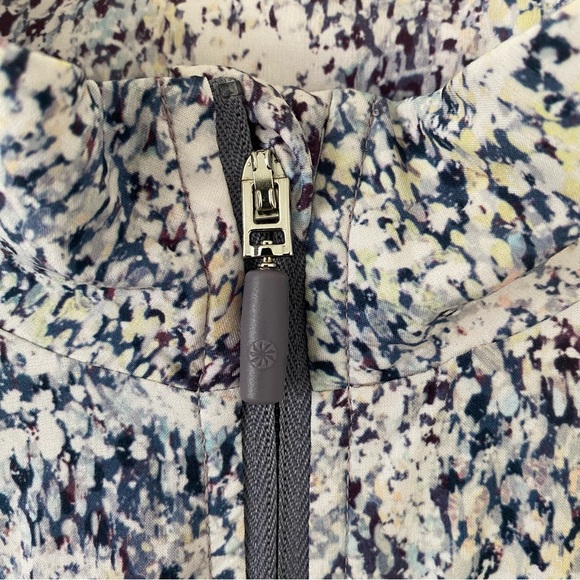 Athleta Girl Ice Storm Full Zip Jacket Sz Large Blue White - Picture 7 of 10